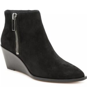 1.STATE‎ Kipp Wedge Bootie Black Suede Size 6.5